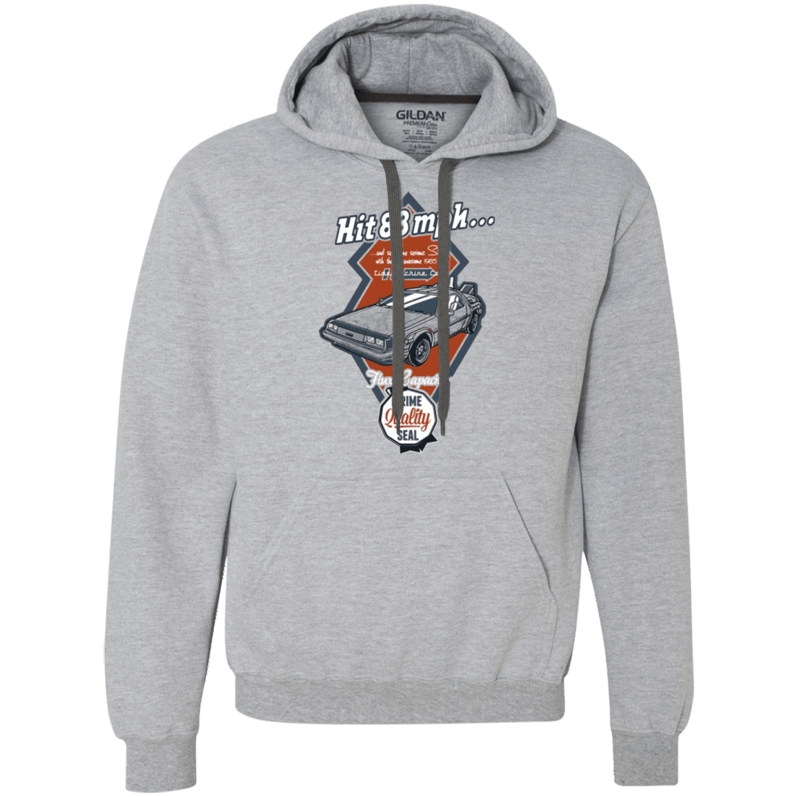 Sweatshirts Sport Grey / Small Time Machine Car Premium Fleece Hoodie