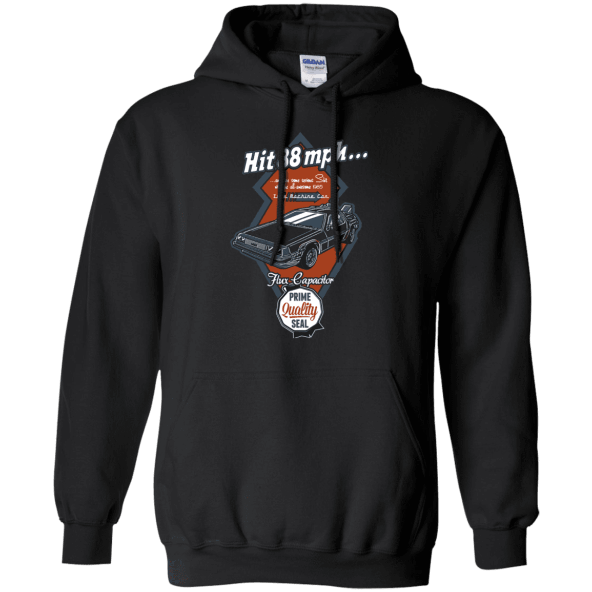 Sweatshirts Black / Small Time Machine Car Pullover Hoodie