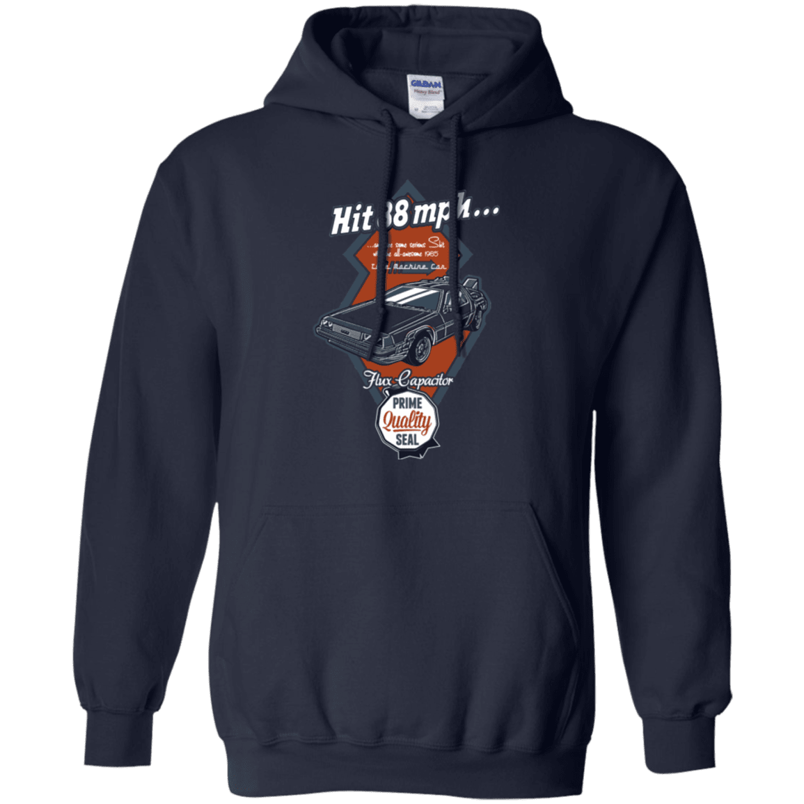 Sweatshirts Navy / Small Time Machine Car Pullover Hoodie