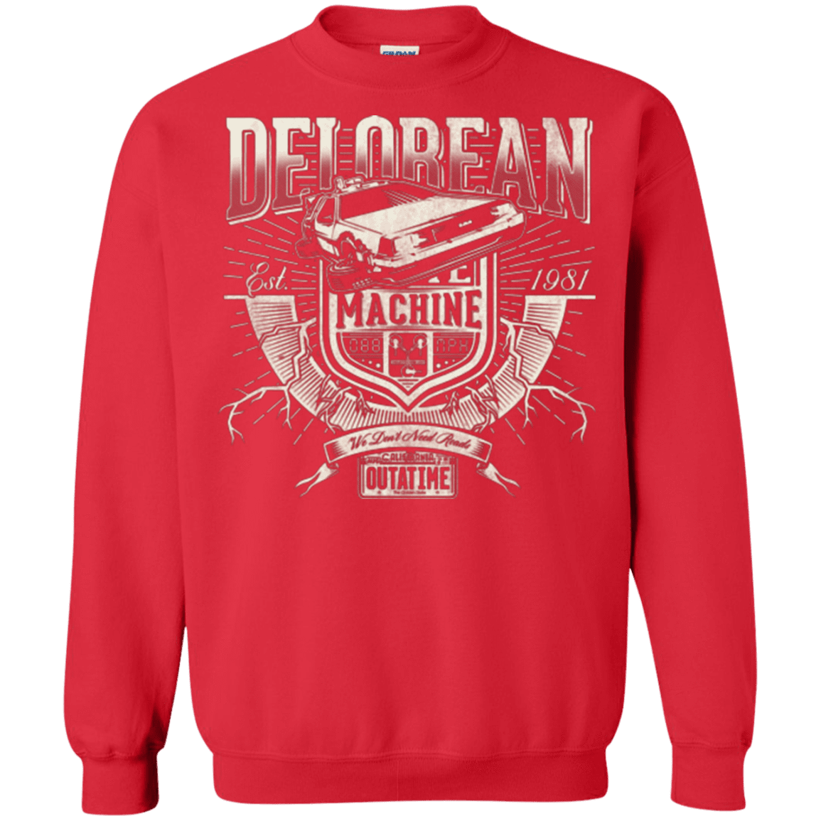 Sweatshirts Red / Small Time Machine Crewneck Sweatshirt