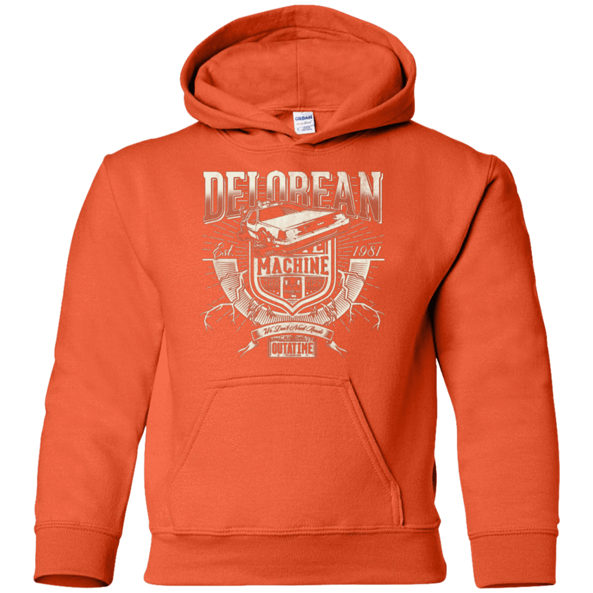 Sweatshirts Orange / YS Time Machine Youth Hoodie