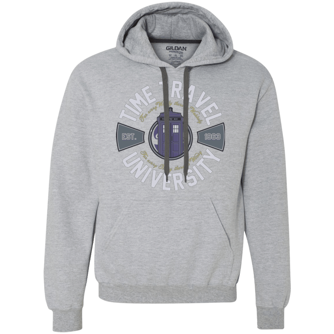 Sweatshirts Sport Grey / Small Time Travel University Premium Fleece Hoodie