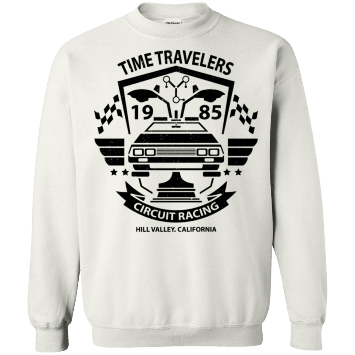 Sweatshirts White / Small Time Traveler Circuit Crewneck Sweatshirt