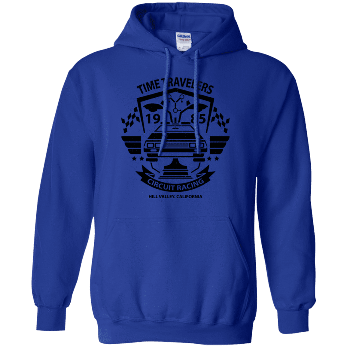 Sweatshirts Royal / Small Time Traveler Circuit Pullover Hoodie