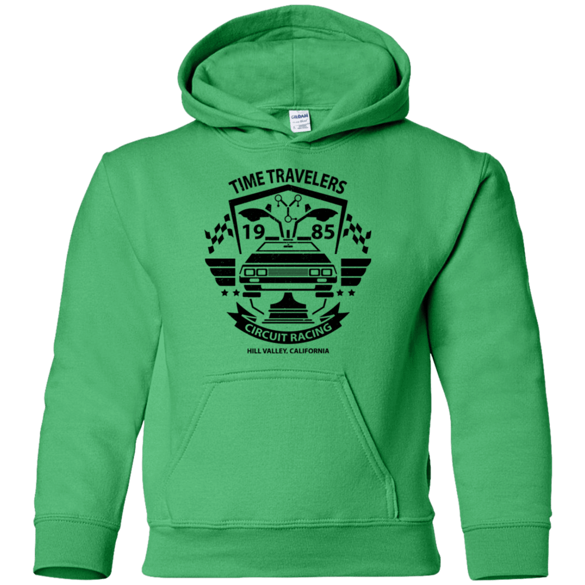 Sweatshirts Irish Green / YS Time Traveler Circuit Youth Hoodie