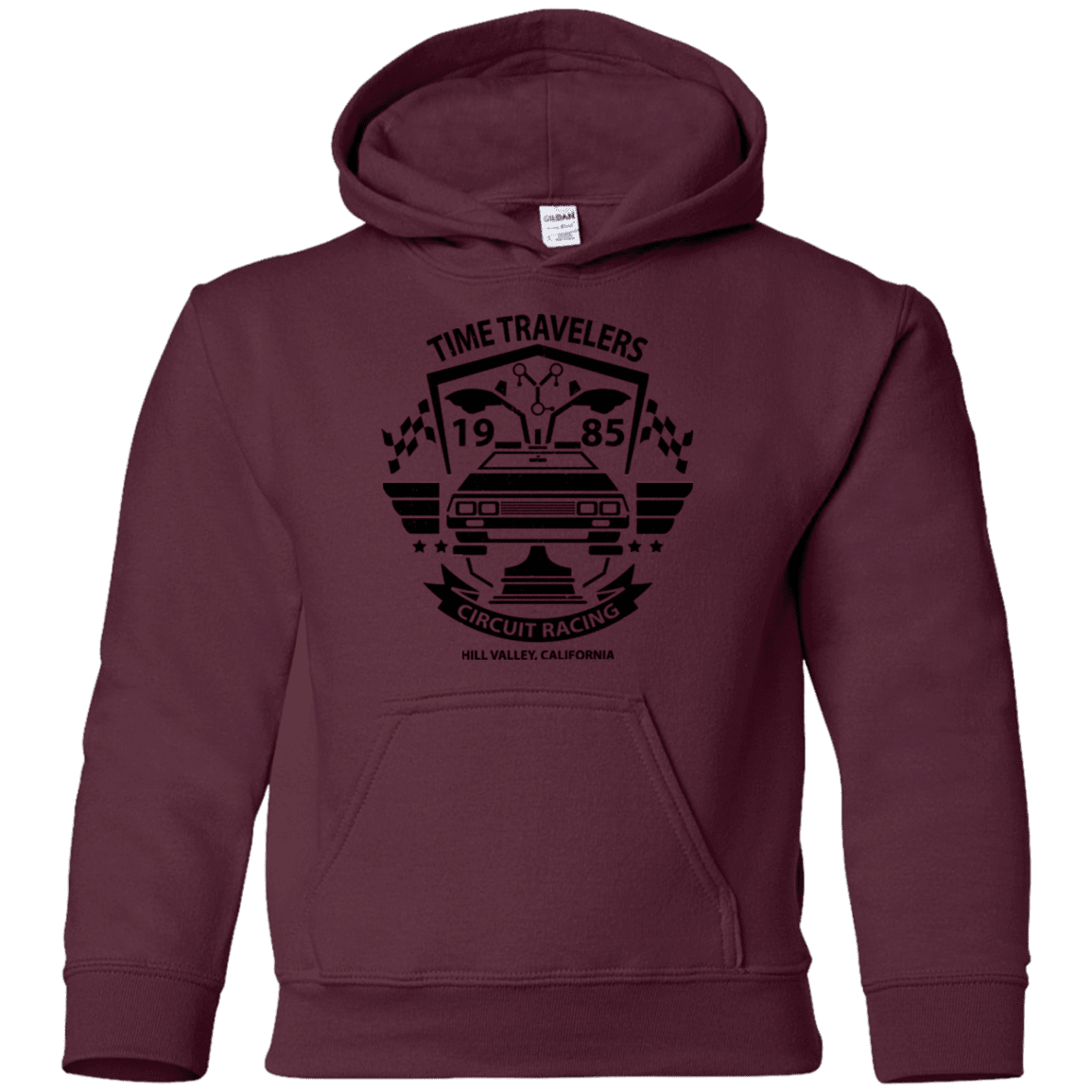 Sweatshirts Maroon / YS Time Traveler Circuit Youth Hoodie