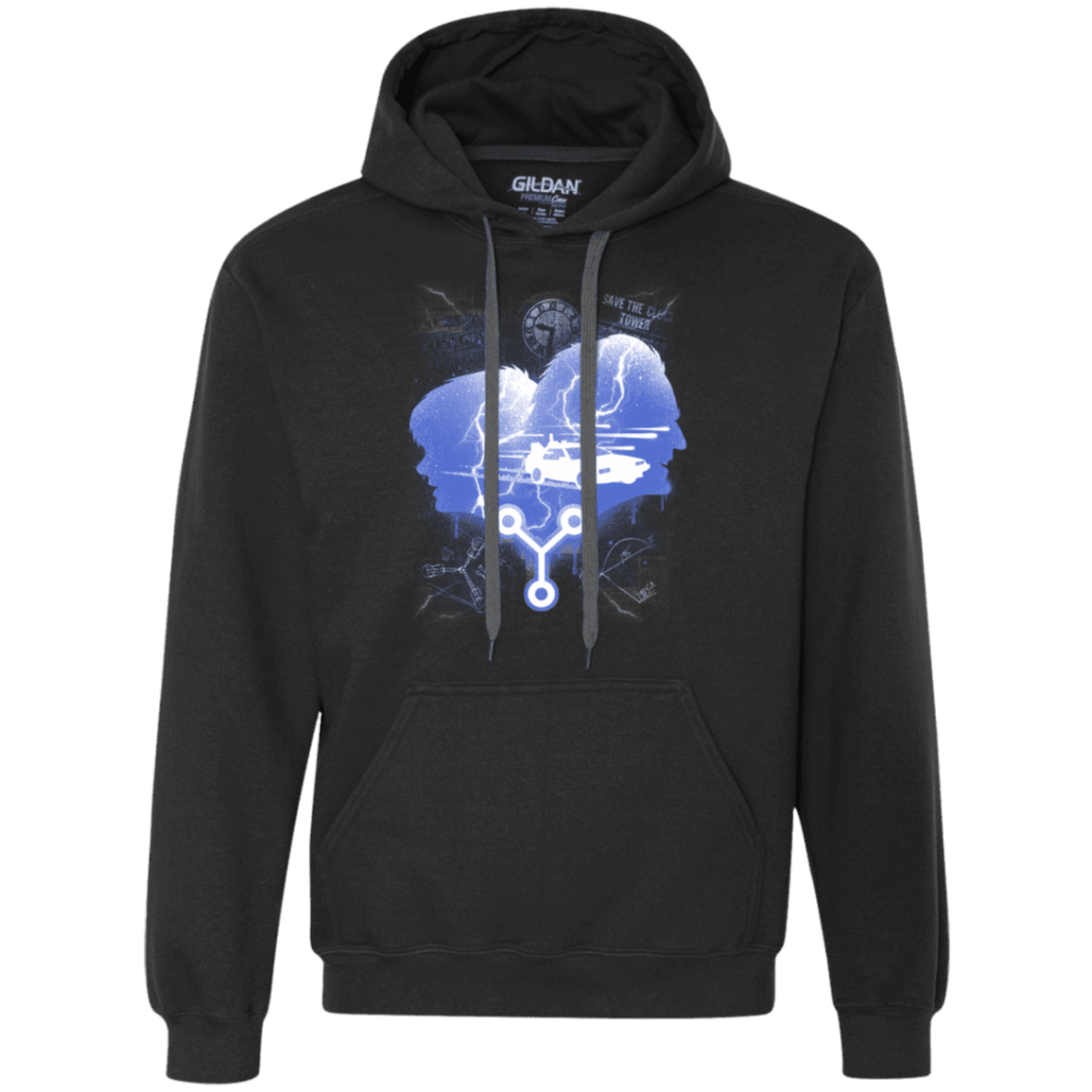 Sweatshirts Black / Small Time Travellers Silhouette Premium Fleece Hoodie