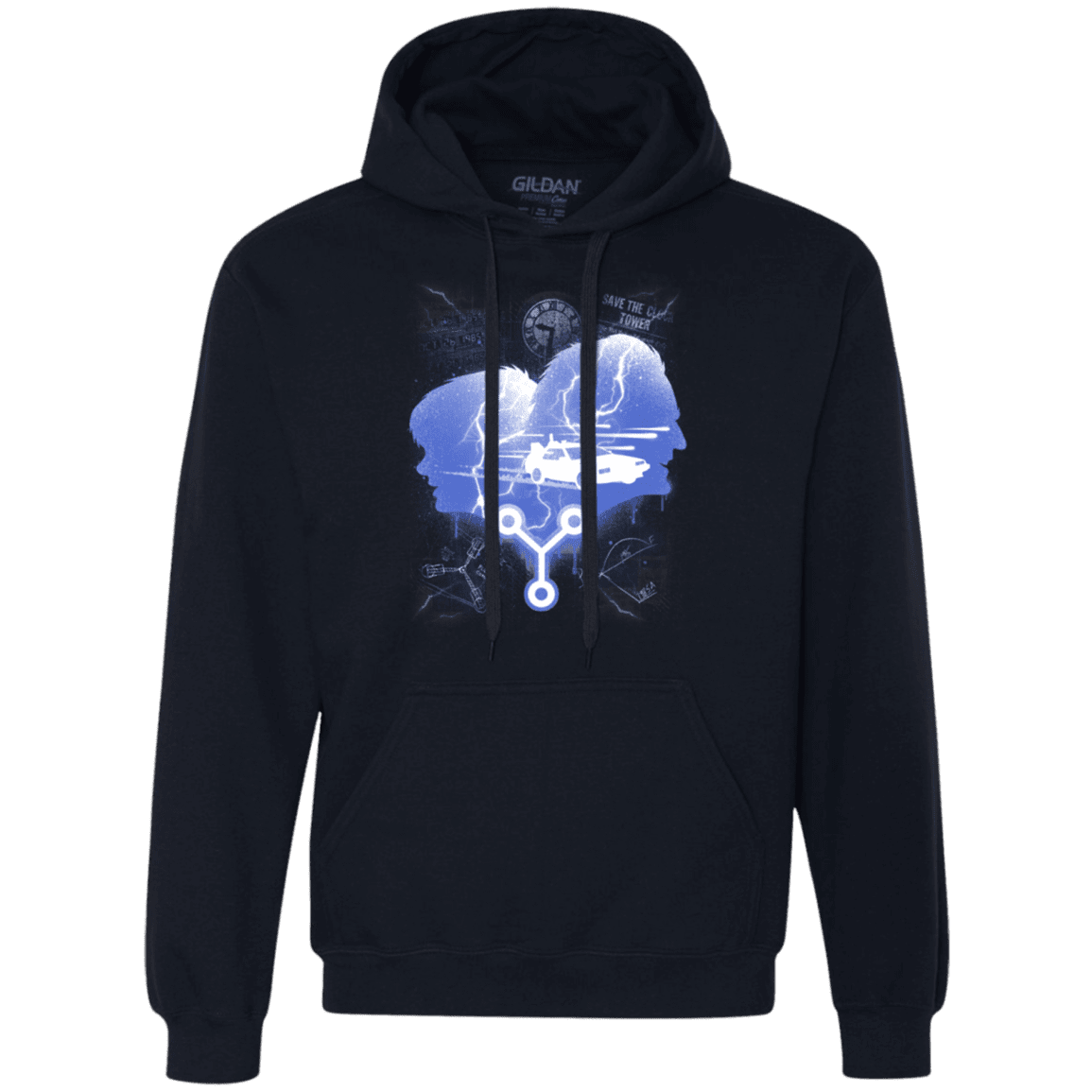 Sweatshirts Navy / Small Time Travellers Silhouette Premium Fleece Hoodie