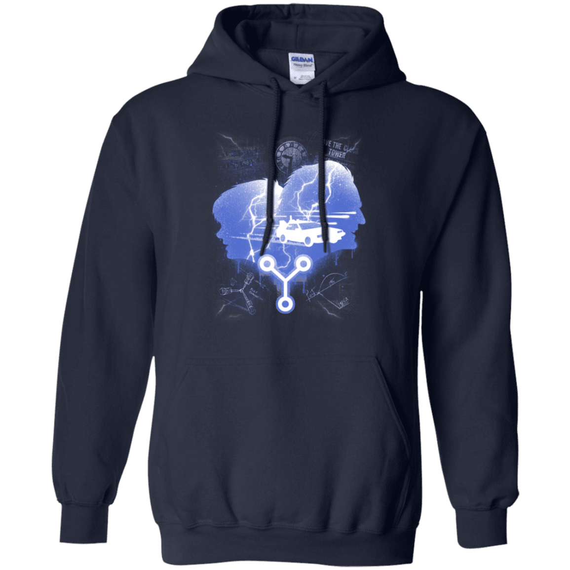 Sweatshirts Navy / Small Time Travellers Silhouette Pullover Hoodie