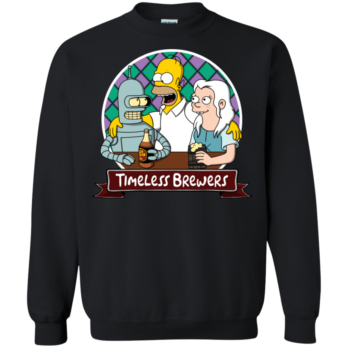 Sweatshirts Black / S Timeless Brewers Crewneck Sweatshirt