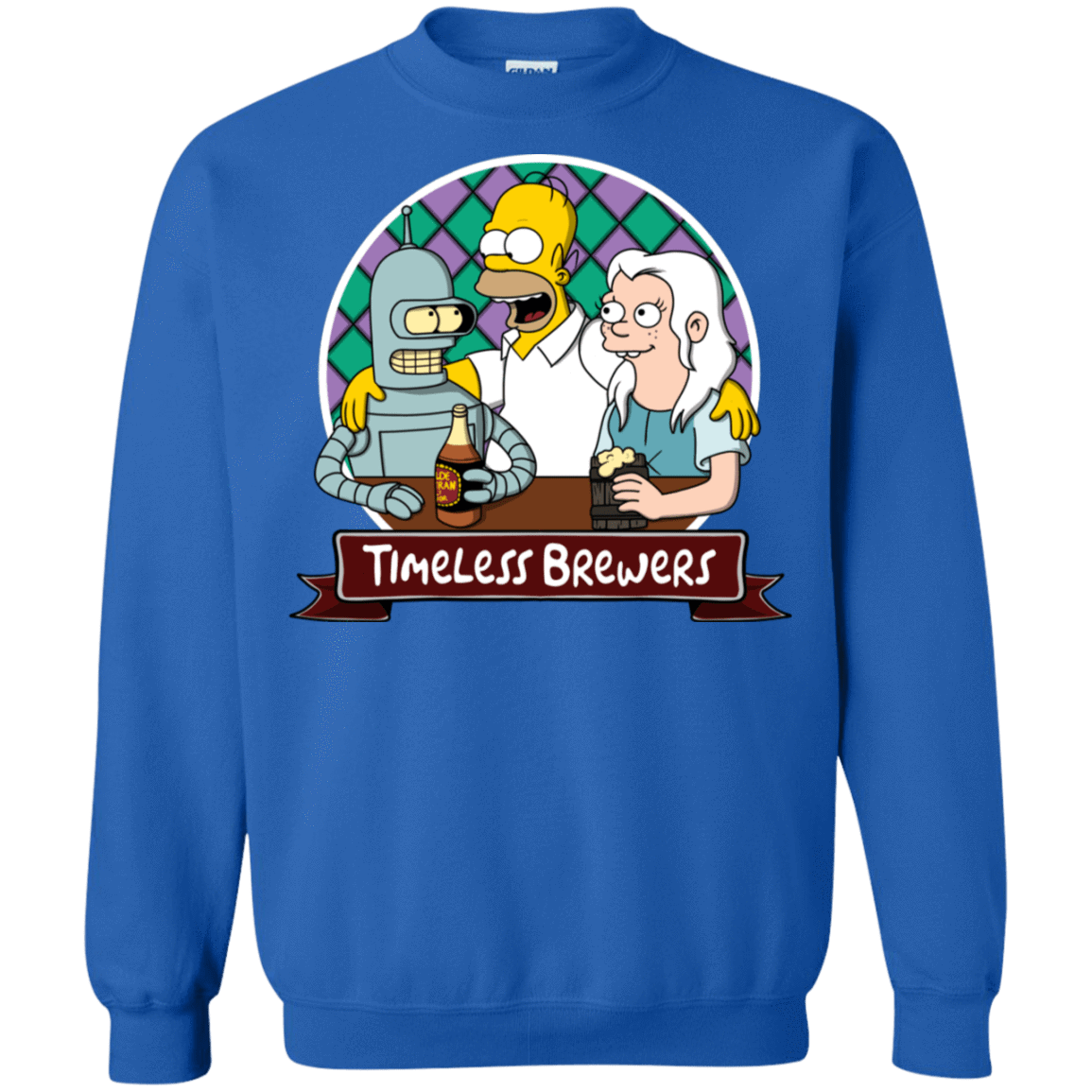 Sweatshirts Royal / S Timeless Brewers Crewneck Sweatshirt