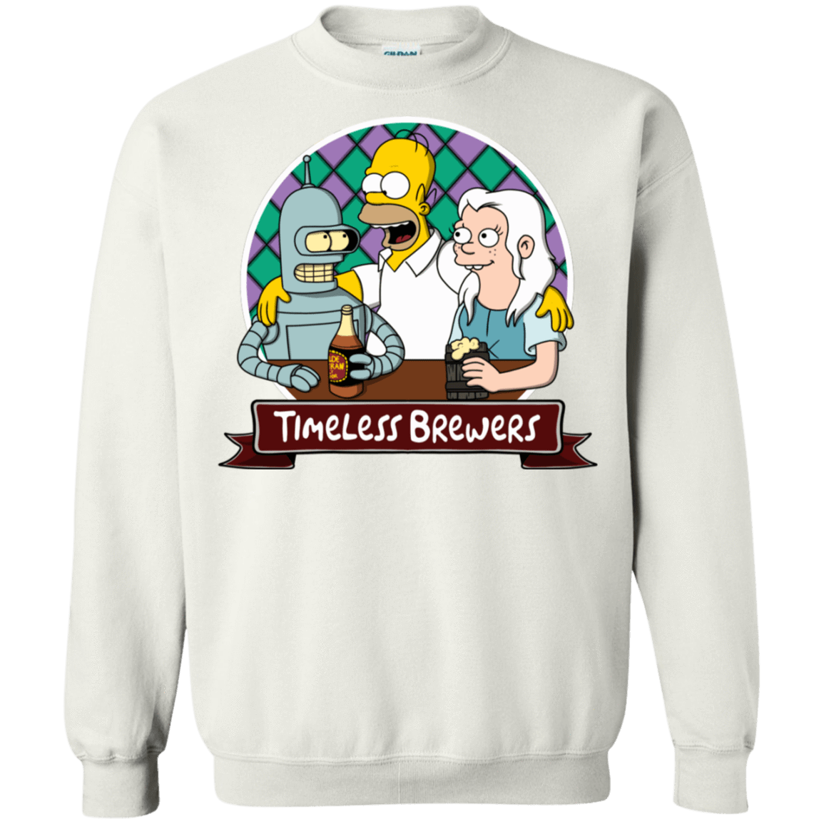 Sweatshirts White / S Timeless Brewers Crewneck Sweatshirt
