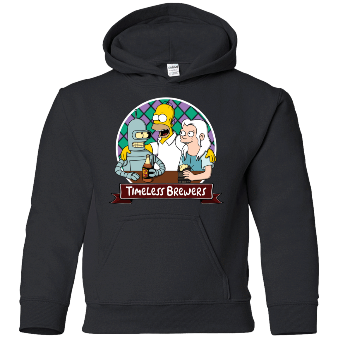 Sweatshirts Black / YS Timeless Brewers Youth Hoodie