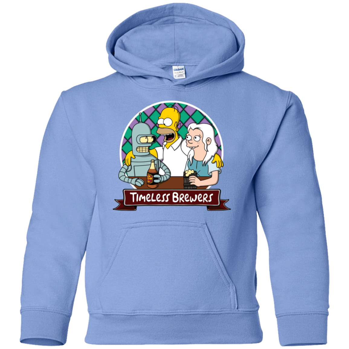 Sweatshirts Carolina Blue / YS Timeless Brewers Youth Hoodie