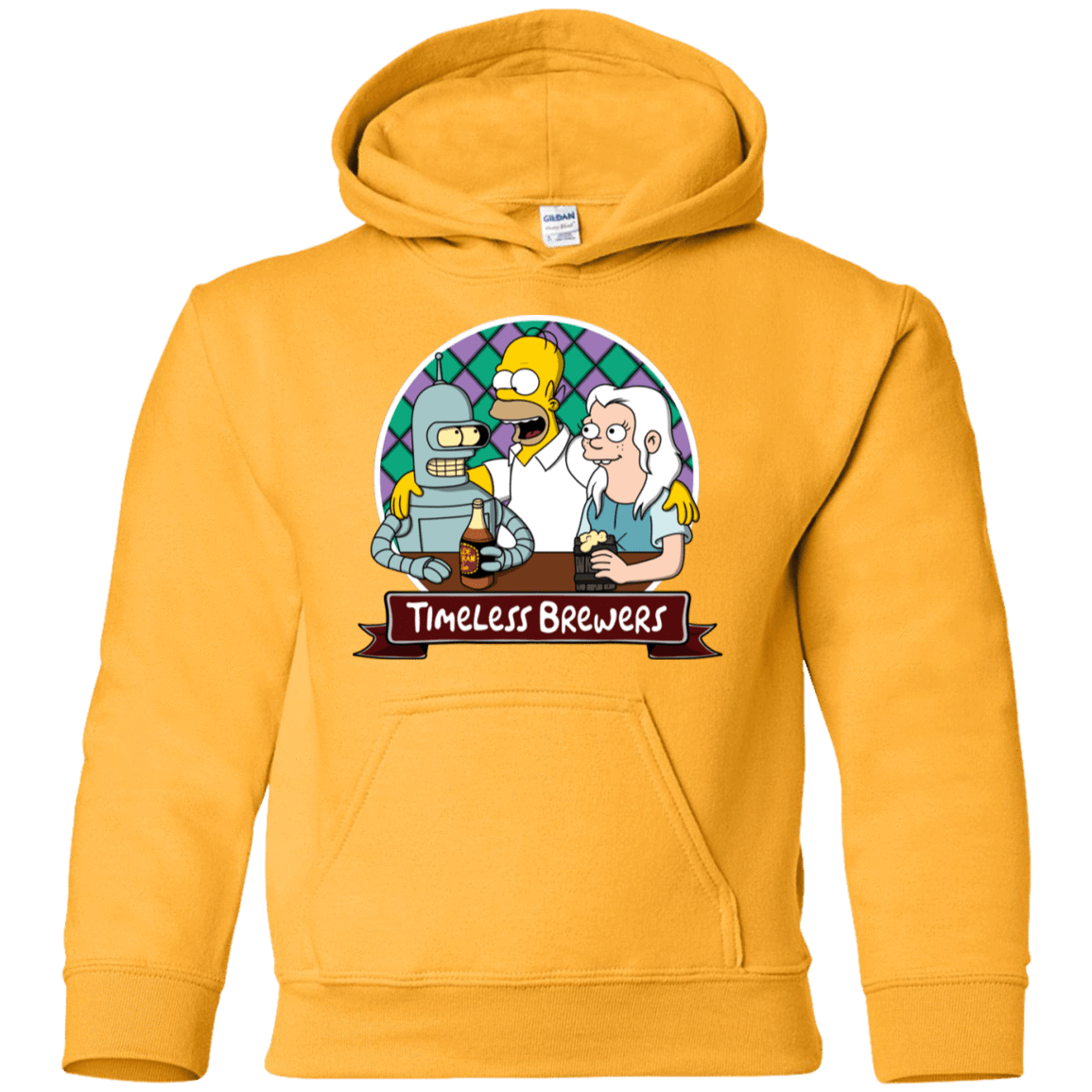 Sweatshirts Gold / YS Timeless Brewers Youth Hoodie