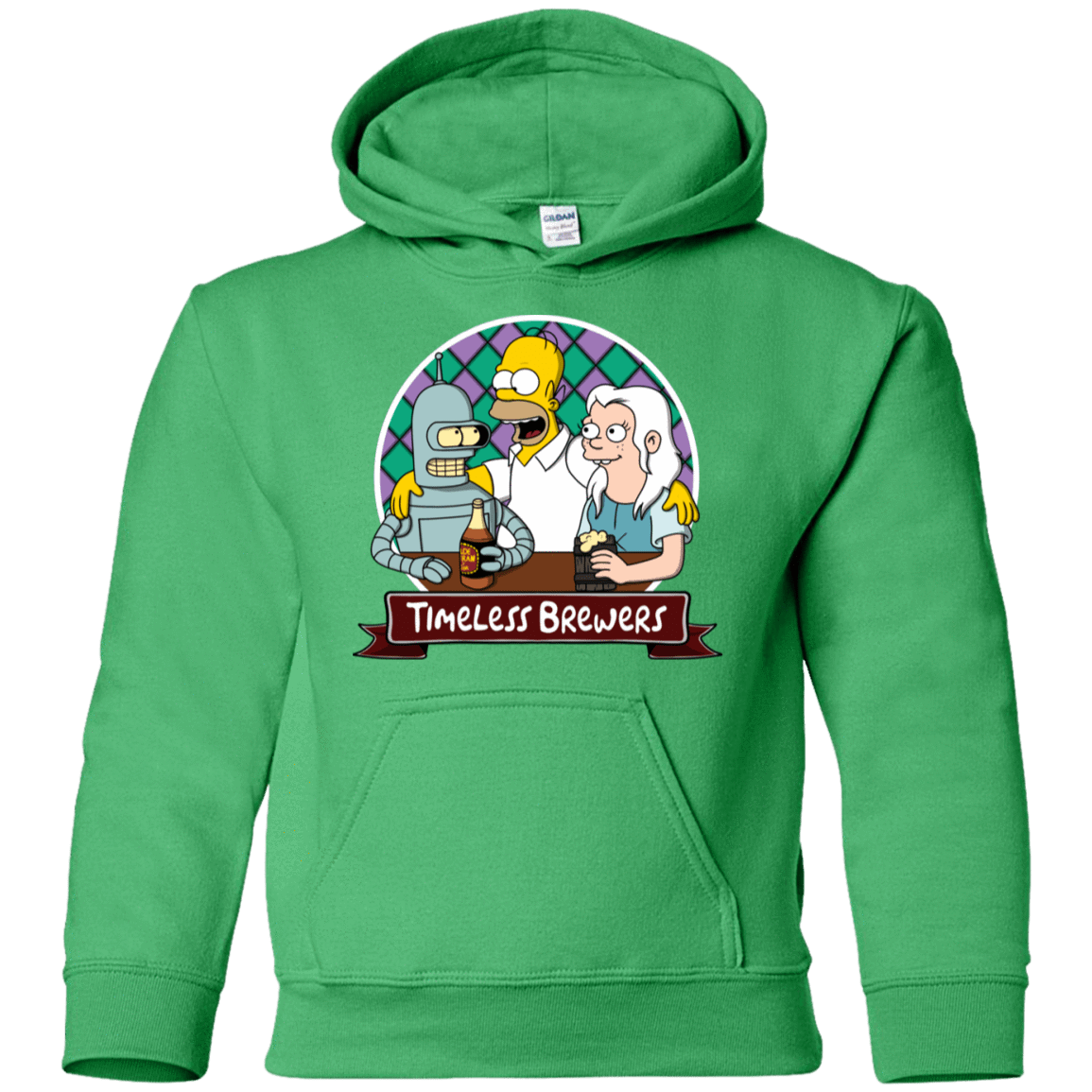 Sweatshirts Irish Green / YS Timeless Brewers Youth Hoodie