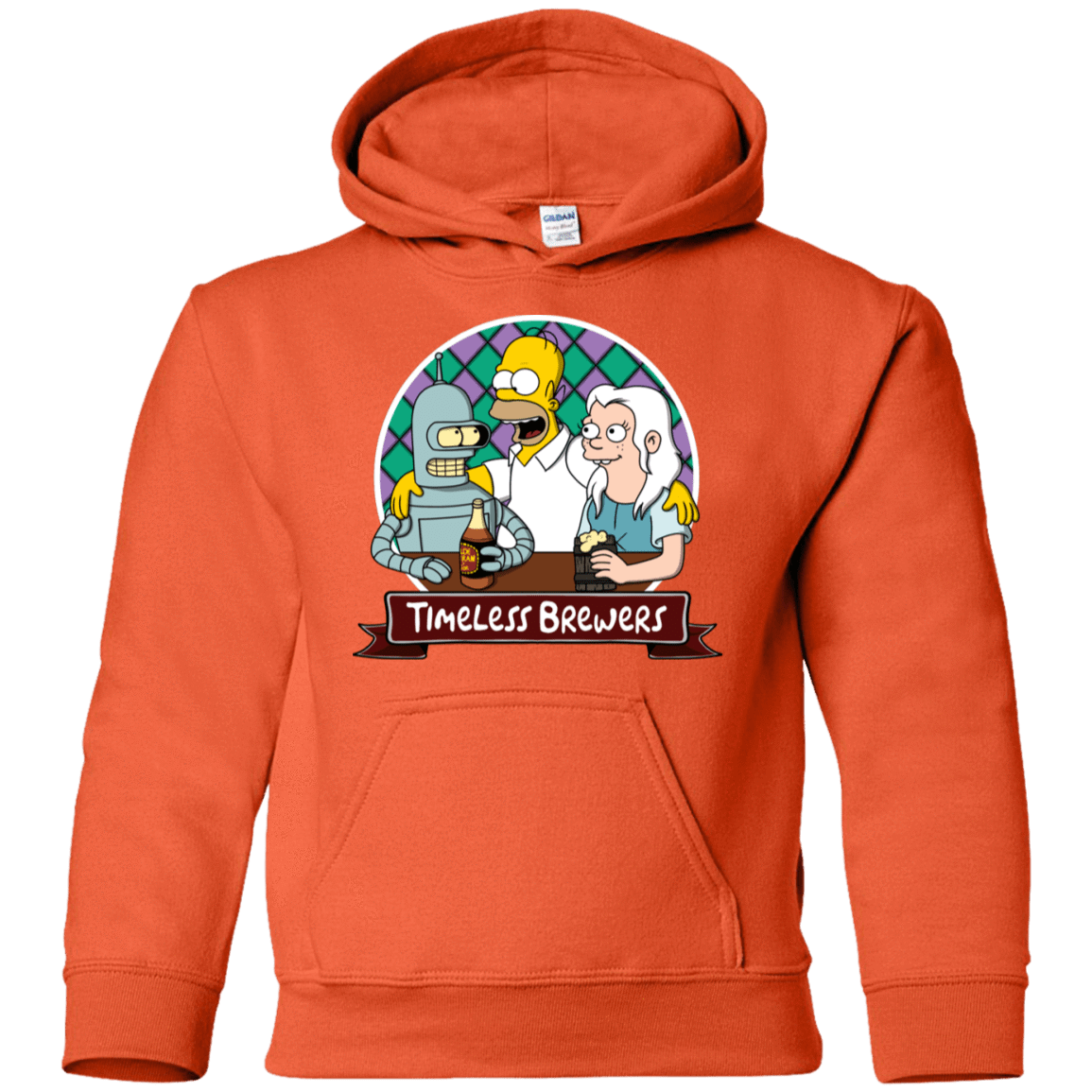 Sweatshirts Orange / YS Timeless Brewers Youth Hoodie