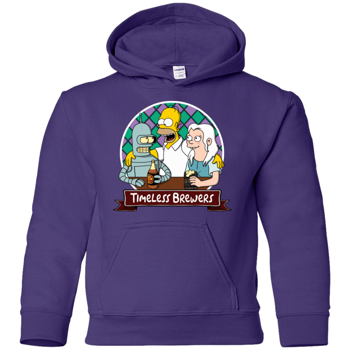 Sweatshirts Purple / YS Timeless Brewers Youth Hoodie