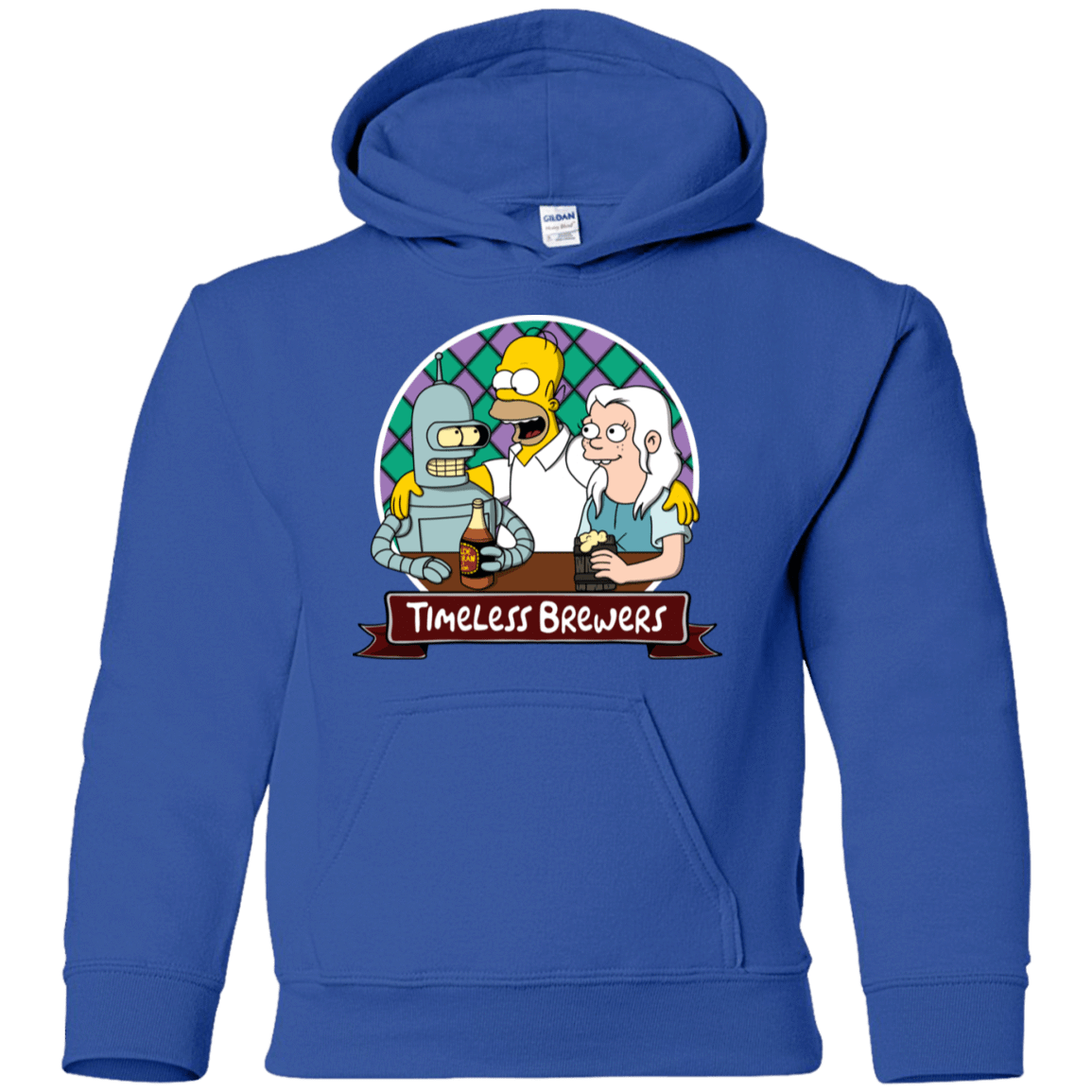 Sweatshirts Royal / YS Timeless Brewers Youth Hoodie