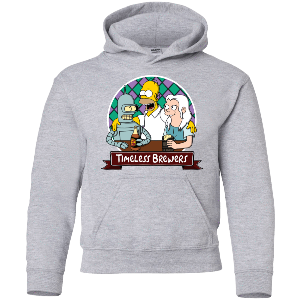 Sweatshirts Sport Grey / YS Timeless Brewers Youth Hoodie