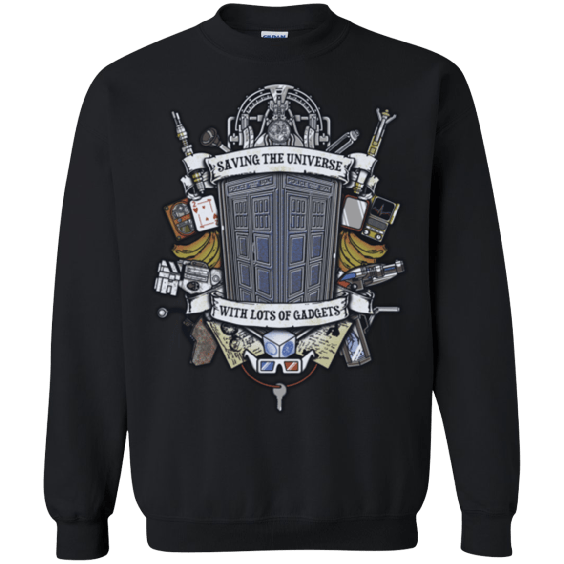 Sweatshirts Black / Small Timelord Crest Crewneck Sweatshirt