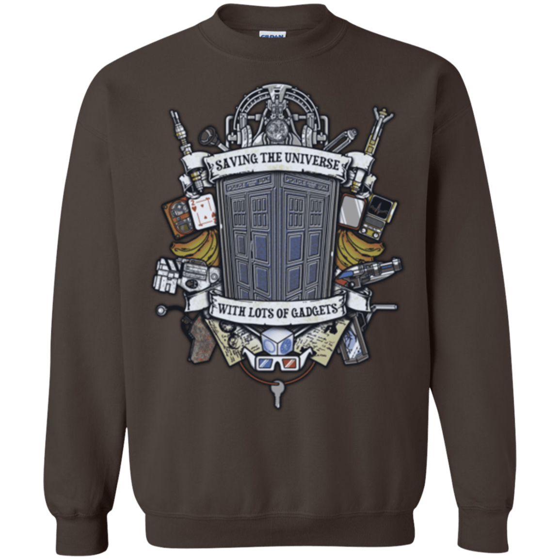 Sweatshirts Dark Chocolate / Small Timelord Crest Crewneck Sweatshirt