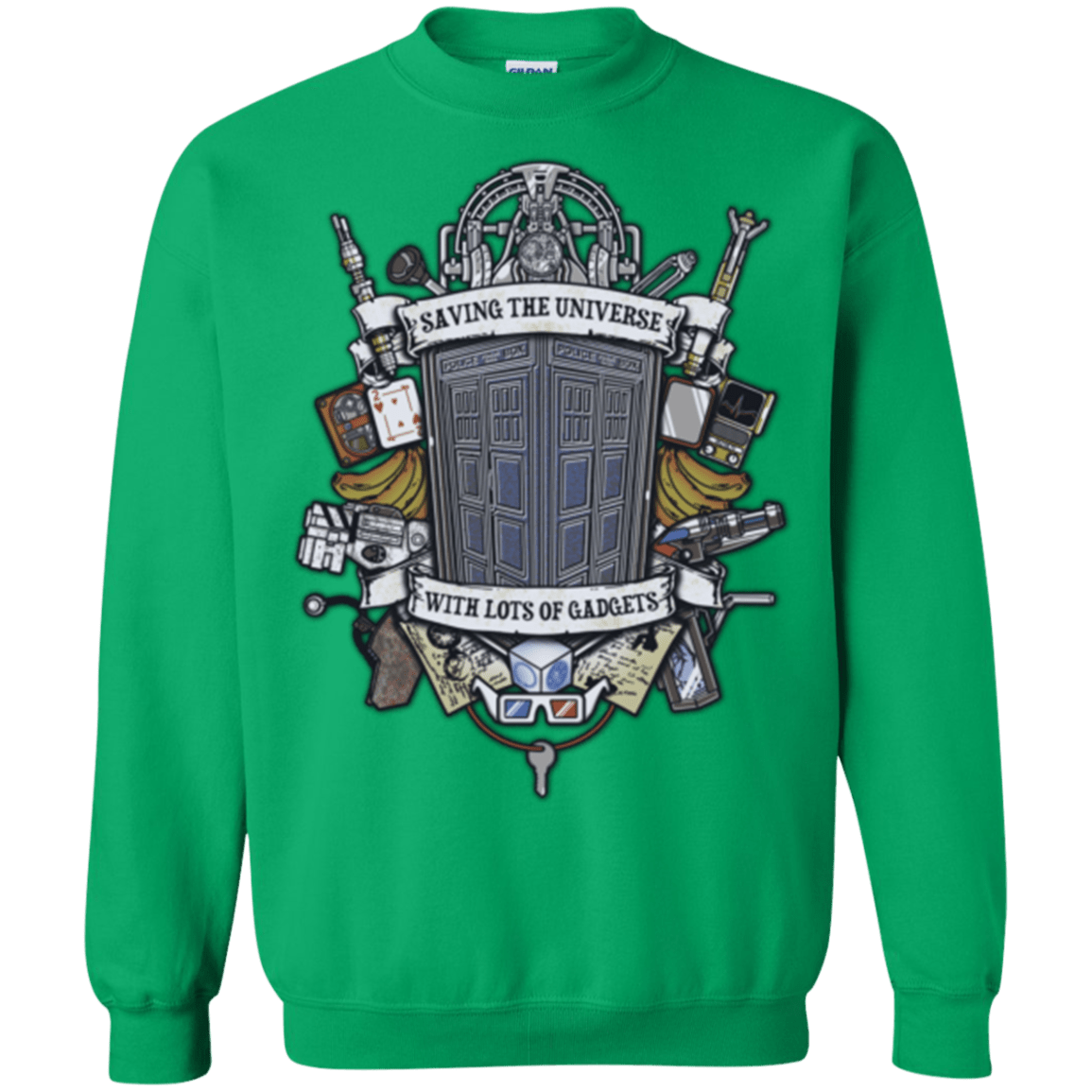 Sweatshirts Irish Green / Small Timelord Crest Crewneck Sweatshirt