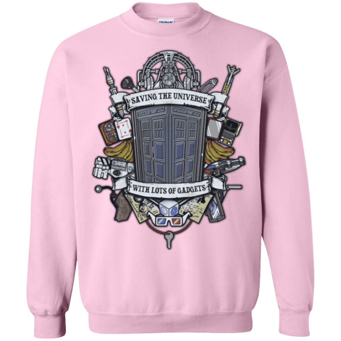Sweatshirts Light Pink / Small Timelord Crest Crewneck Sweatshirt