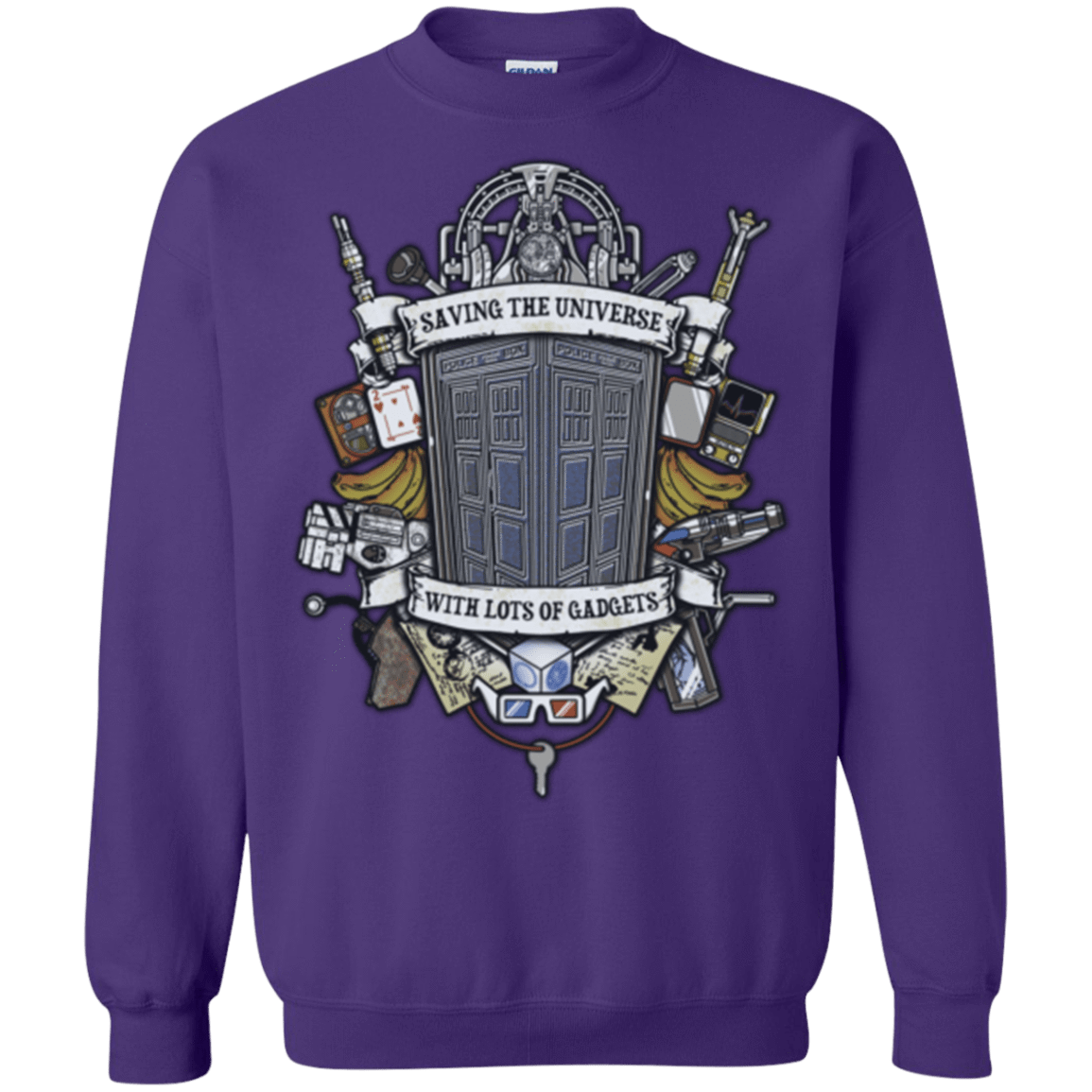Sweatshirts Purple / Small Timelord Crest Crewneck Sweatshirt