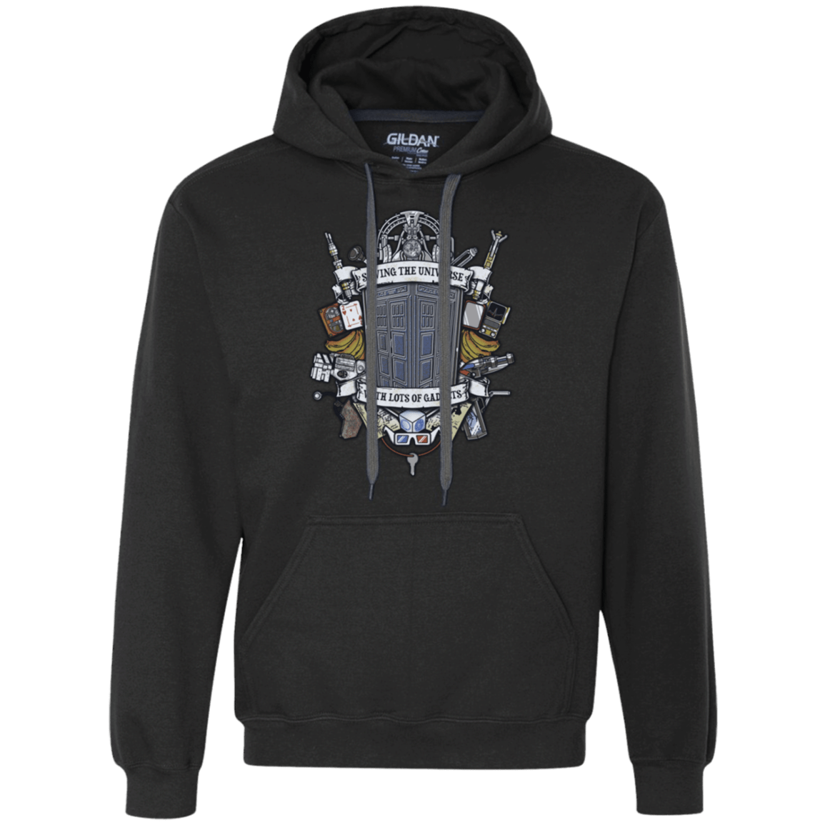 Sweatshirts Black / Small Timelord Crest Premium Fleece Hoodie