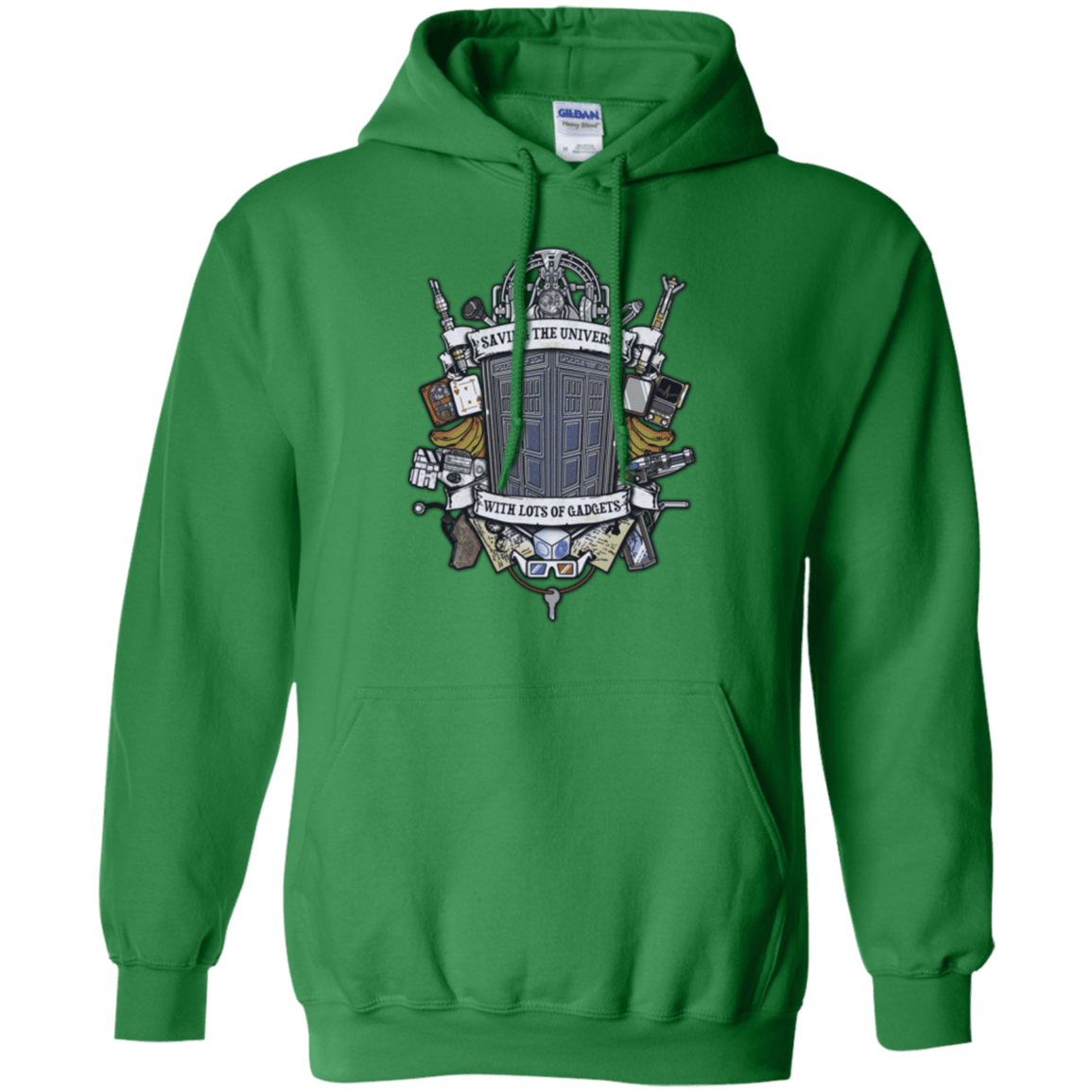 Sweatshirts Irish Green / Small Timelord Crest Pullover Hoodie