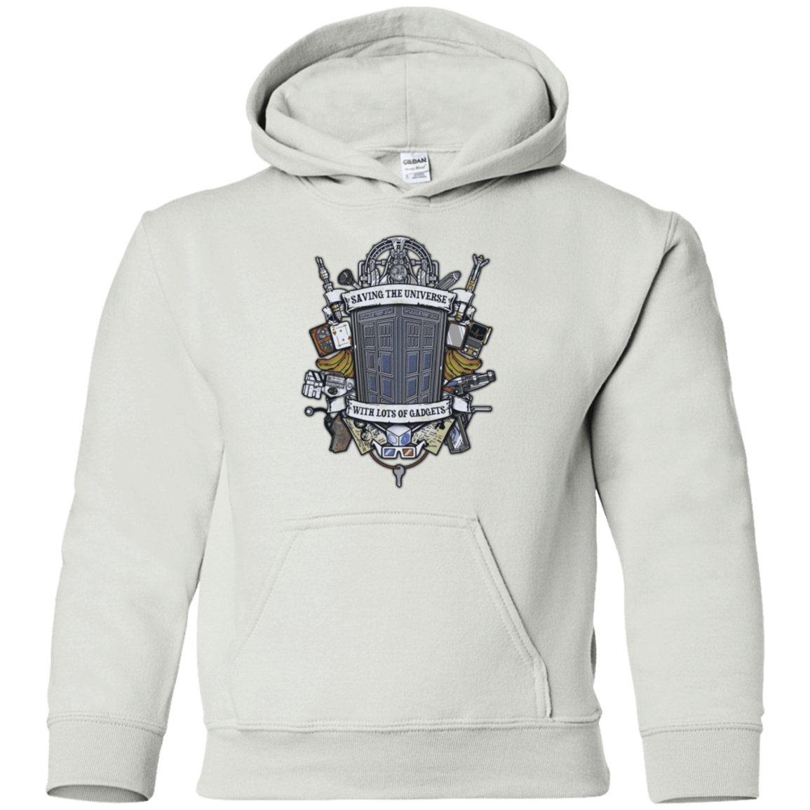 Sweatshirts White / YS Timelord Crest Youth Hoodie