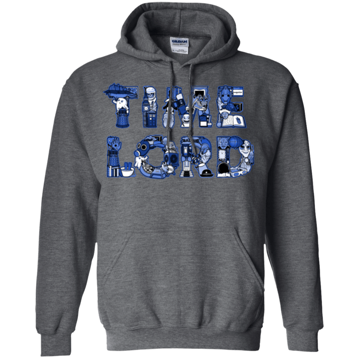 Sweatshirts Dark Heather / Small Timelord Pullover Hoodie