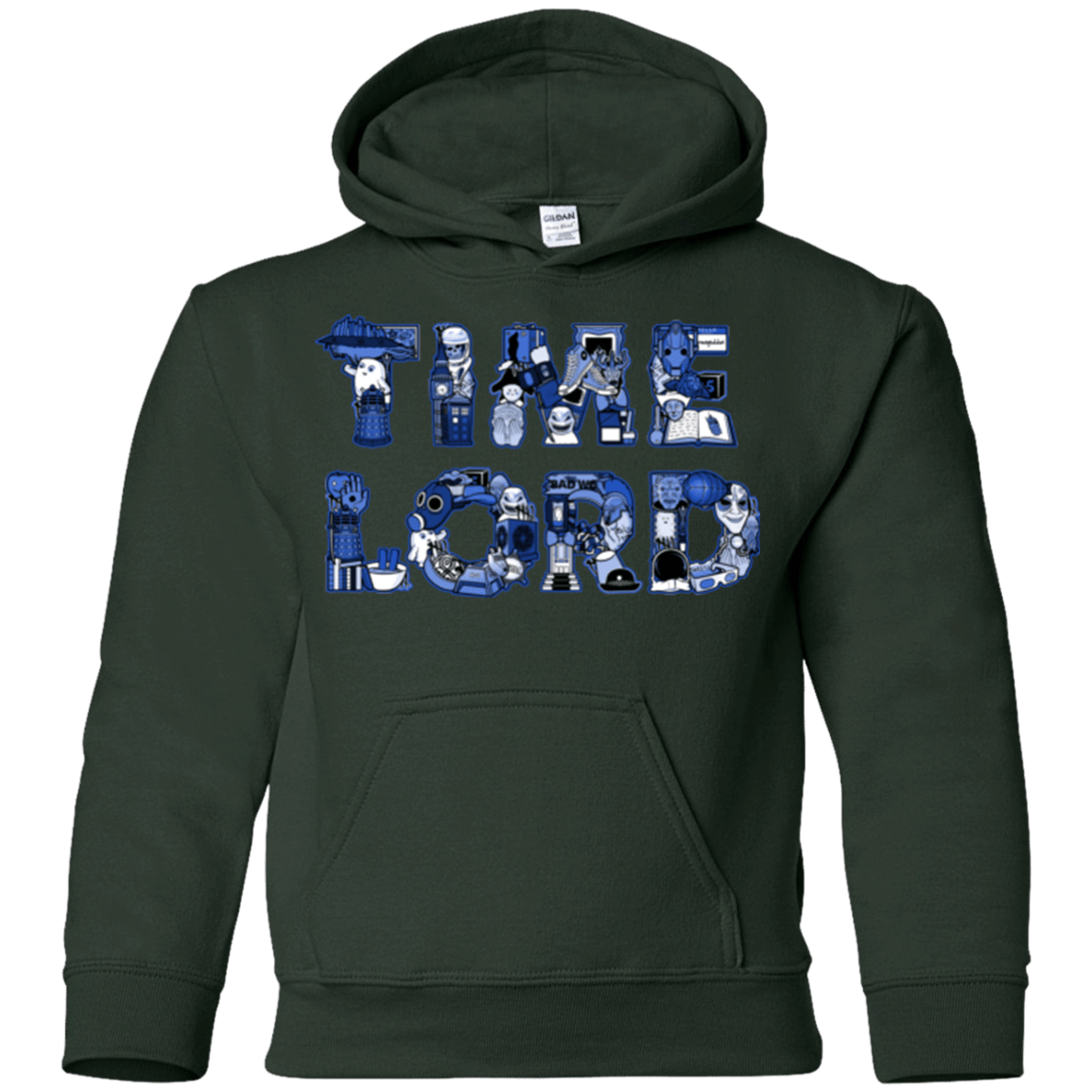 Sweatshirts Forest Green / YS Timelord Youth Hoodie