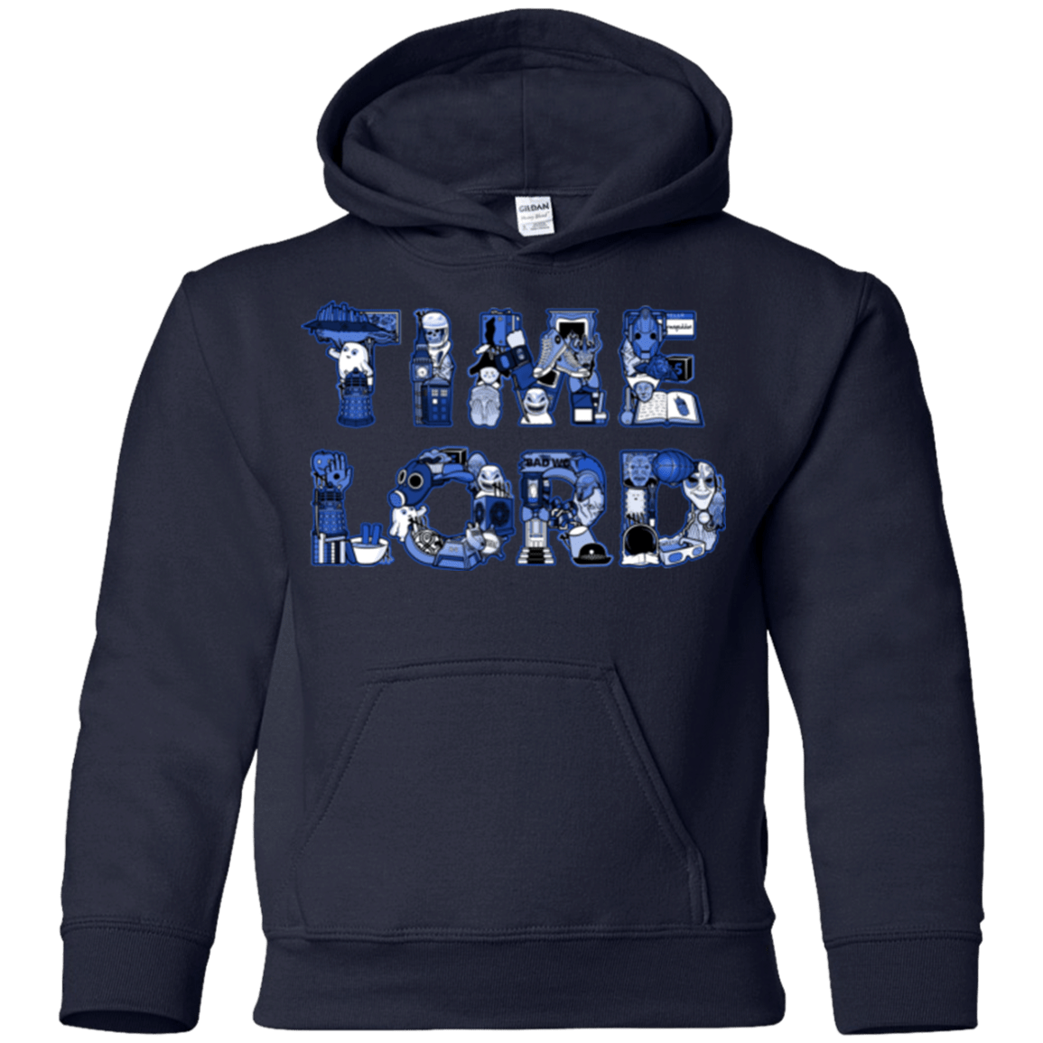 Sweatshirts Navy / YS Timelord Youth Hoodie