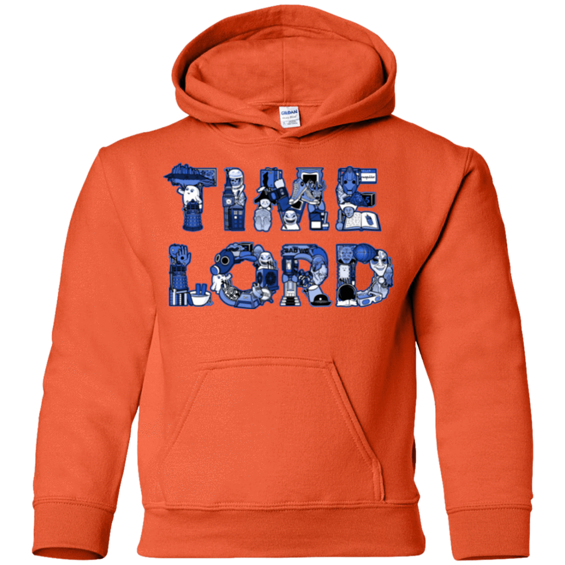 Sweatshirts Orange / YS Timelord Youth Hoodie
