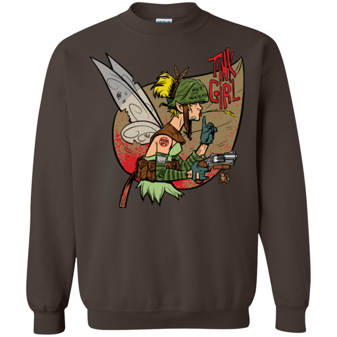 Sweatshirts Dark Chocolate / Small Tink Girl Crewneck Sweatshirt