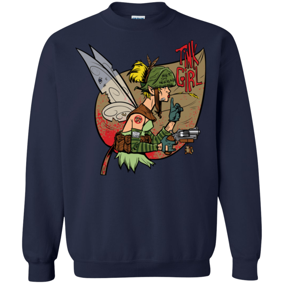 Sweatshirts Navy / Small Tink Girl Crewneck Sweatshirt