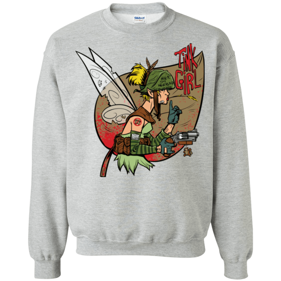 Sweatshirts Sport Grey / Small Tink Girl Crewneck Sweatshirt