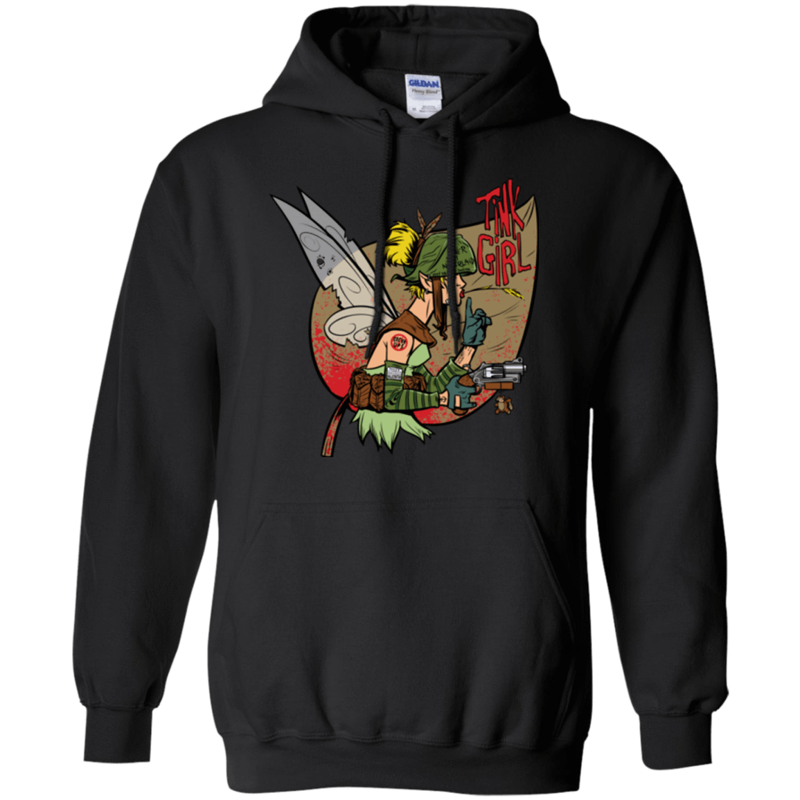 Sweatshirts Black / Small Tink Girl Pullover Hoodie