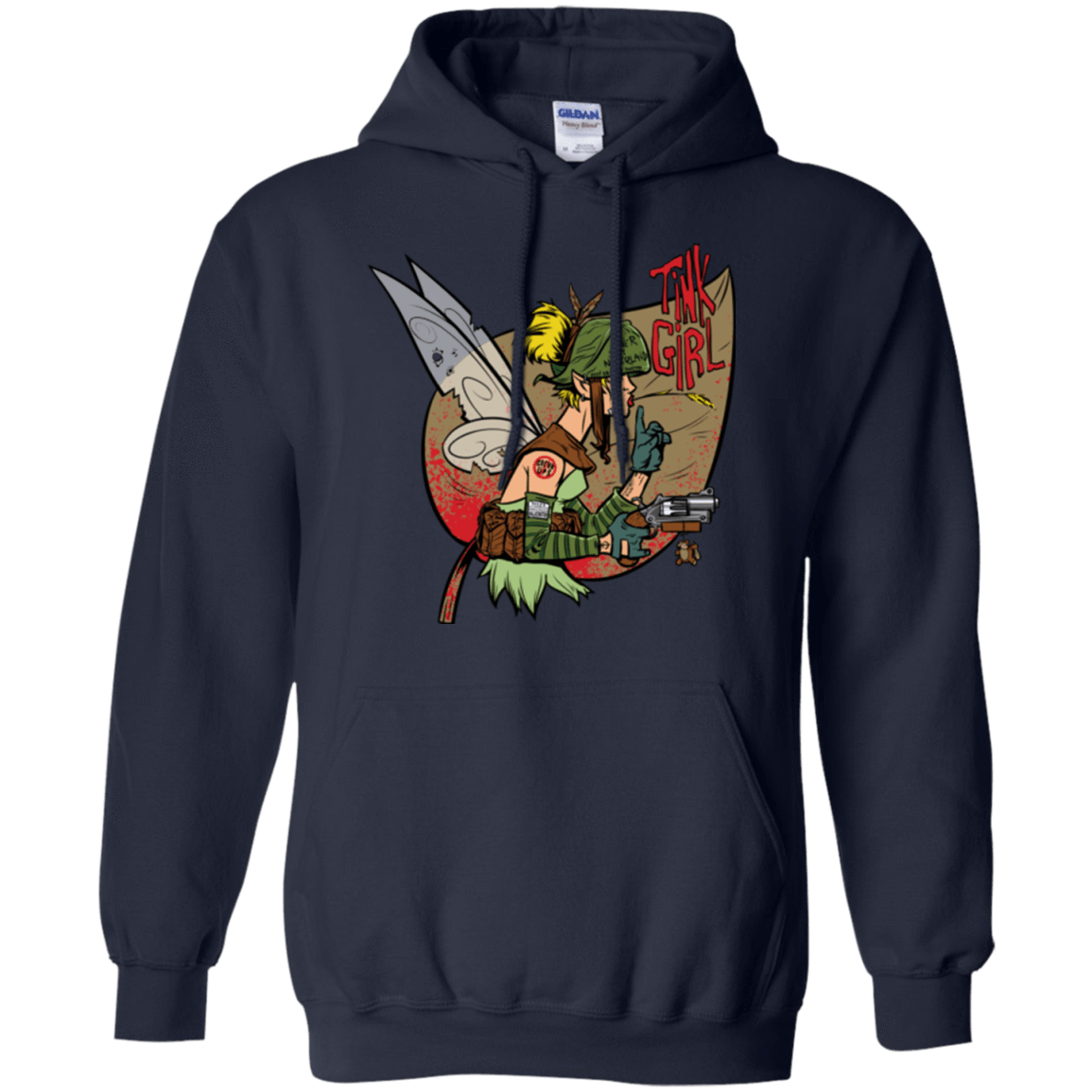 Sweatshirts Navy / Small Tink Girl Pullover Hoodie