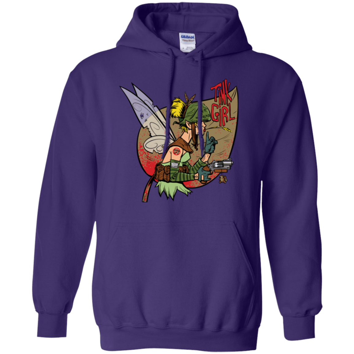 Sweatshirts Purple / Small Tink Girl Pullover Hoodie
