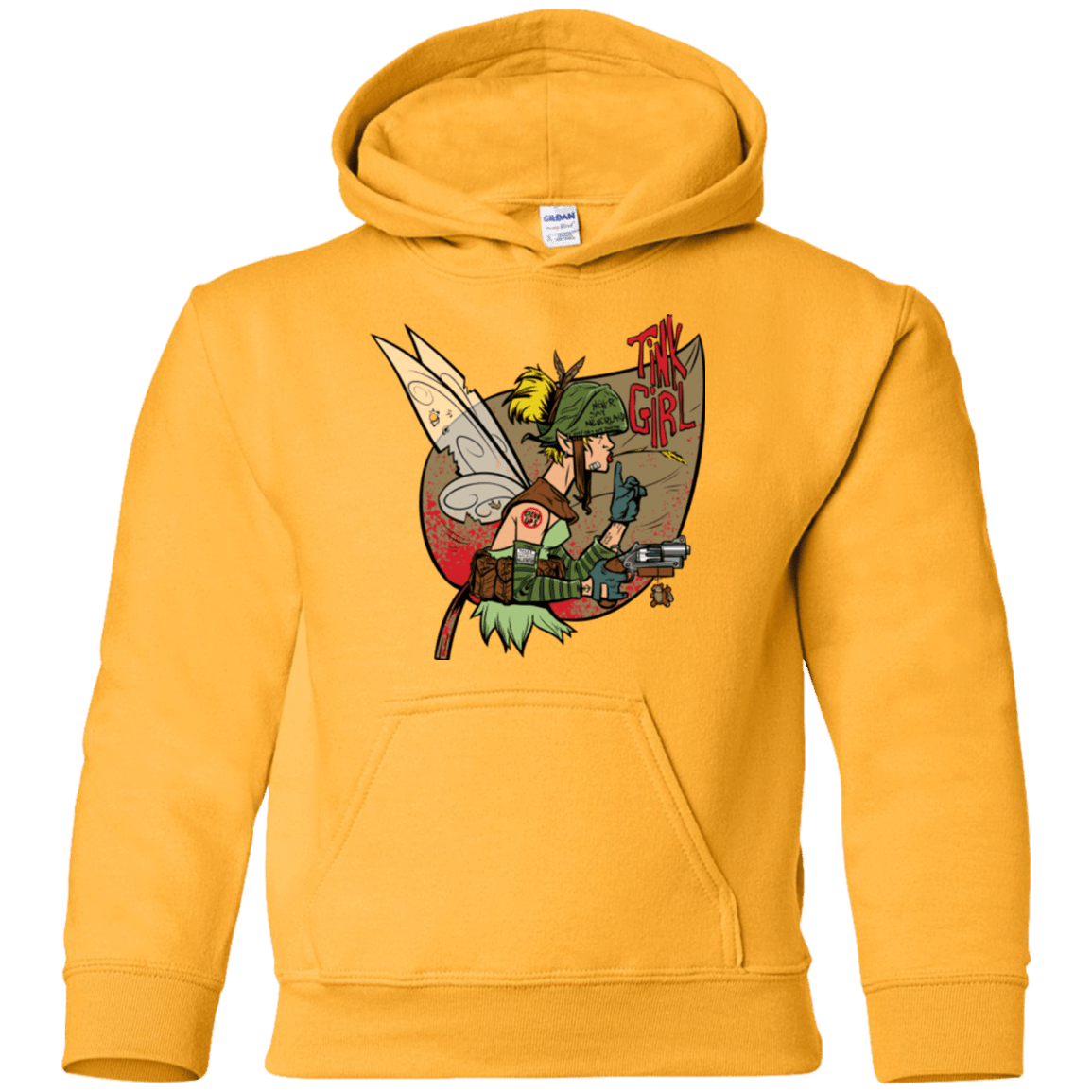 Sweatshirts Gold / YS Tink Girl Youth Hoodie
