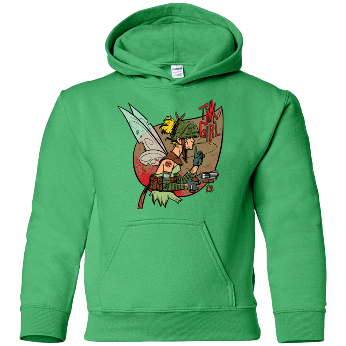 Sweatshirts Irish Green / YS Tink Girl Youth Hoodie
