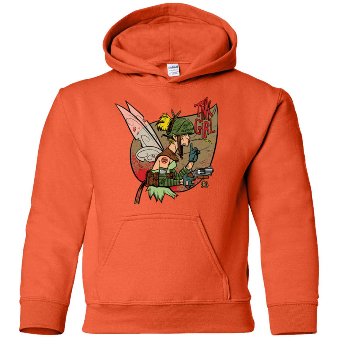 Sweatshirts Orange / YS Tink Girl Youth Hoodie