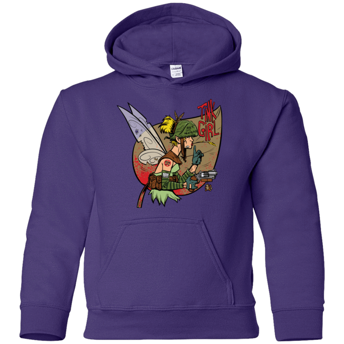 Sweatshirts Purple / YS Tink Girl Youth Hoodie