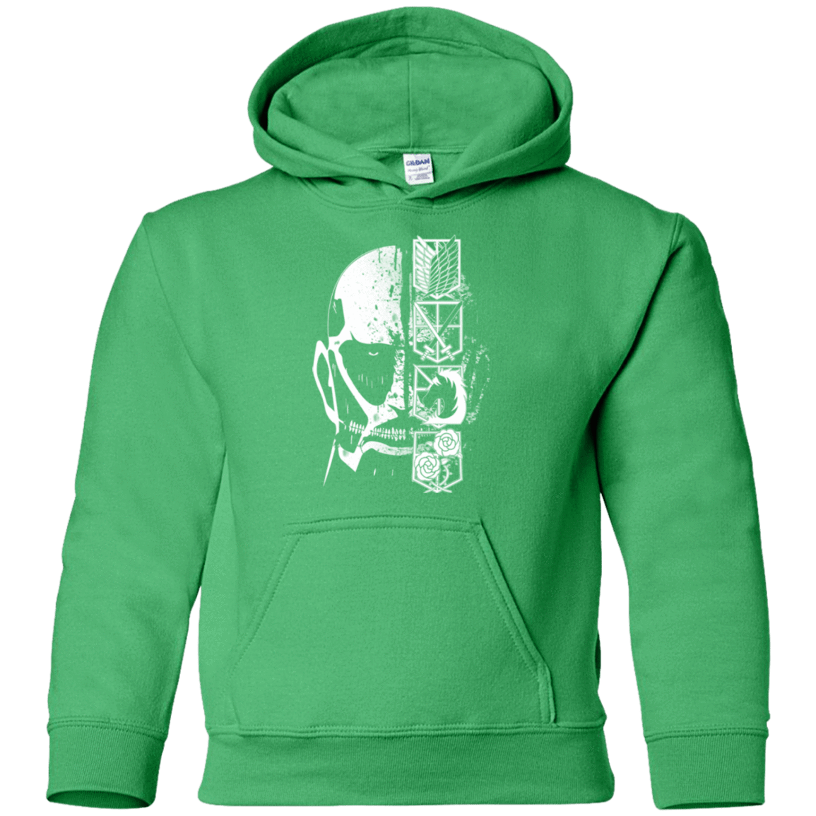 Sweatshirts Irish Green / YS Titan Black Youth Hoodie