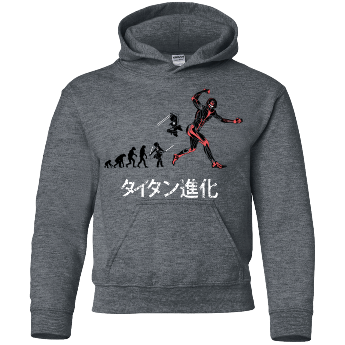 Sweatshirts Dark Heather / YS Titan Evolution Youth Hoodie