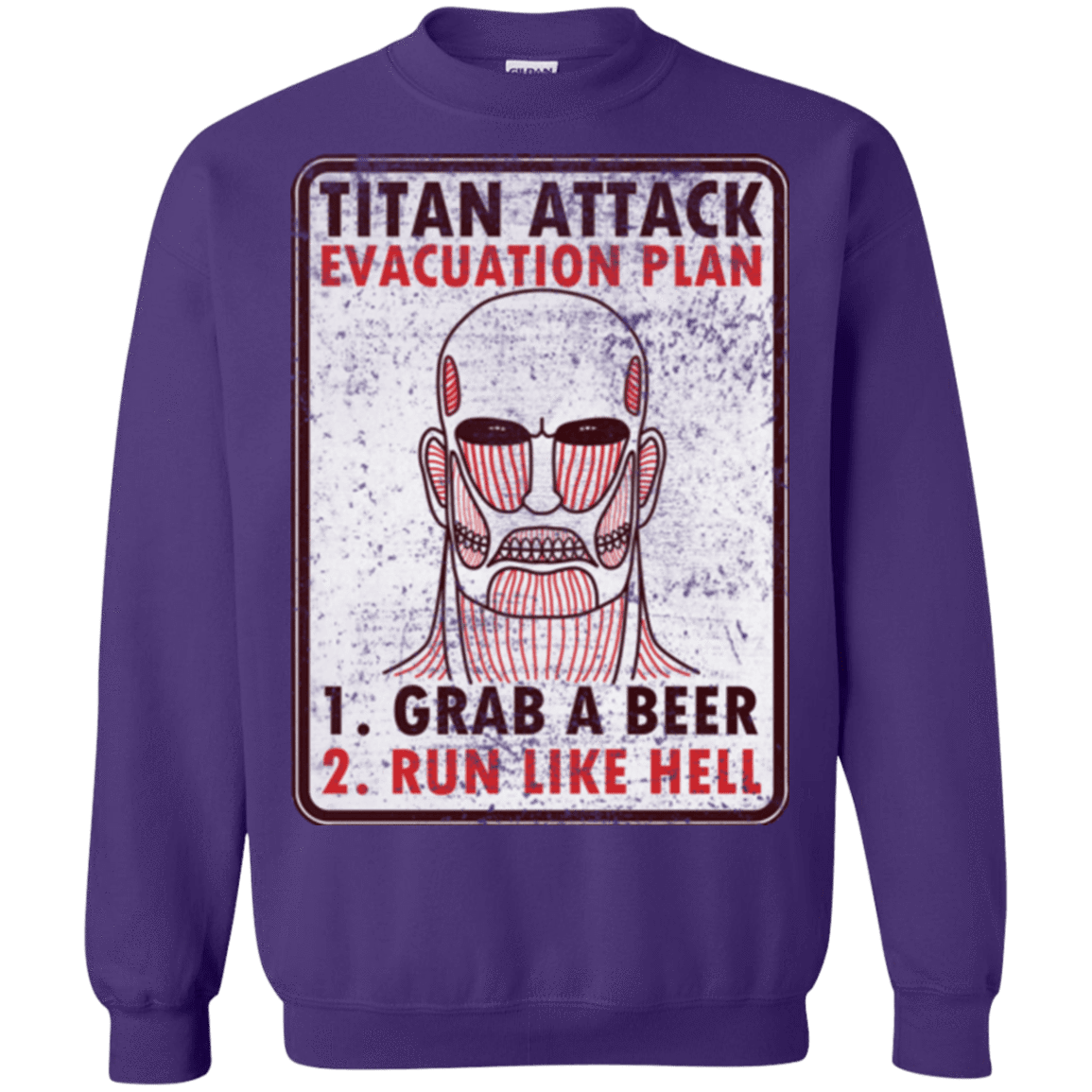 Sweatshirts Purple / Small Titan plan Crewneck Sweatshirt
