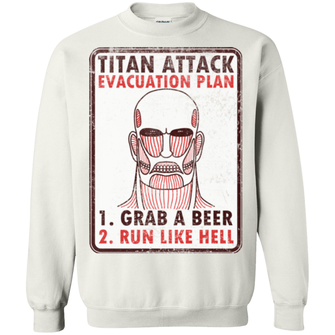 Sweatshirts White / Small Titan plan Crewneck Sweatshirt